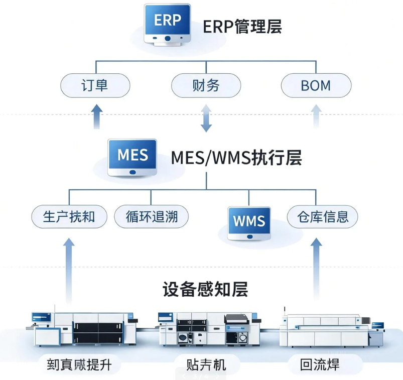 赋能未来工厂：SMT生产工厂ERP+WMS+MES一体化整体解决方案